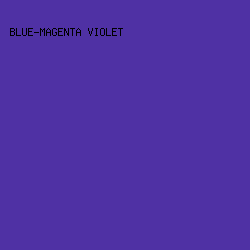 4F31A4 - Blue-Magenta Violet color image preview