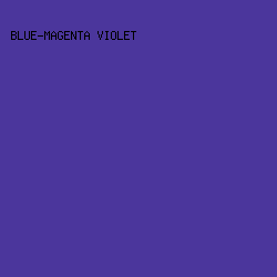 4b369c - Blue-Magenta Violet color image preview