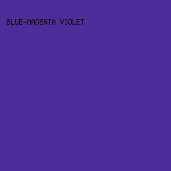4c2c96 - Blue-Magenta Violet color image preview