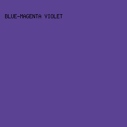 5B4292 - Blue-Magenta Violet color image preview