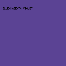 5B4394 - Blue-Magenta Violet color image preview