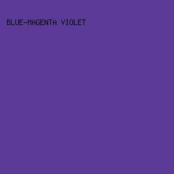 5C3A98 - Blue-Magenta Violet color image preview