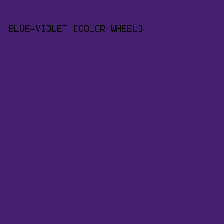 431F6D - Blue-Violet [Color Wheel] color image preview