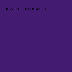 431c72 - Blue-Violet [Color Wheel] color image preview