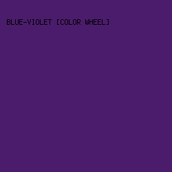 4B1C6C - Blue-Violet [Color Wheel] color image preview