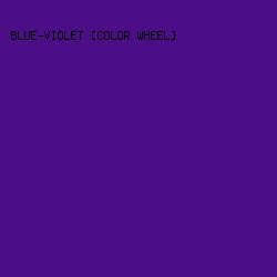 4C0E86 - Blue-Violet [Color Wheel] color image preview
