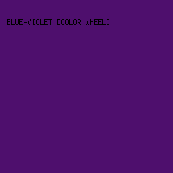 4E0F6D - Blue-Violet [Color Wheel] color image preview