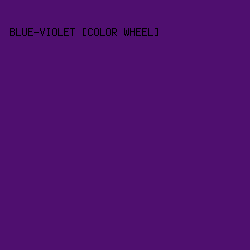 4F0F6F - Blue-Violet [Color Wheel] color image preview