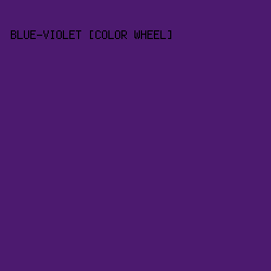 4c1a6f - Blue-Violet [Color Wheel] color image preview