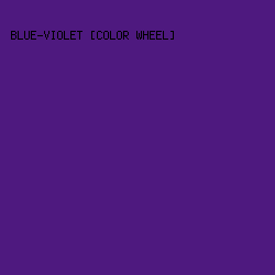 4e197f - Blue-Violet [Color Wheel] color image preview
