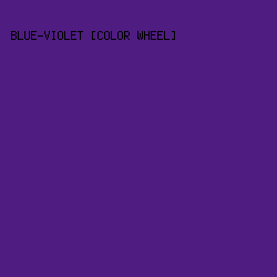 4f1c82 - Blue-Violet [Color Wheel] color image preview