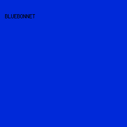0029d9 - Bluebonnet color image preview
