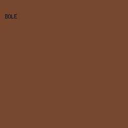 77472F - Bole color image preview