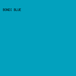 02a1be - Bondi Blue color image preview