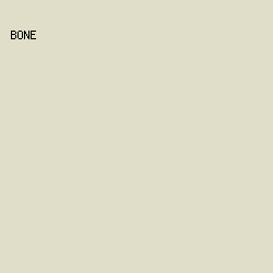 E0DEC9 - Bone color image preview