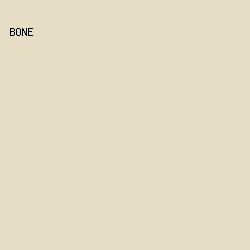 E5DEC4 - Bone color image preview