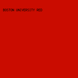 CA0C00 - Boston University Red color image preview