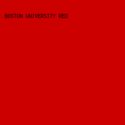 cd0000 - Boston University Red color image preview