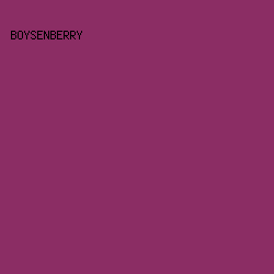 8B2D64 - Boysenberry color image preview