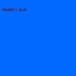 0067FF - Brandeis Blue color image preview