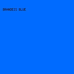 006cff - Brandeis Blue color image preview