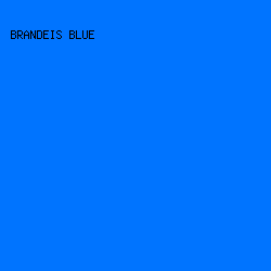 0074ff - Brandeis Blue color image preview