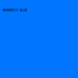 0075ff - Brandeis Blue color image preview