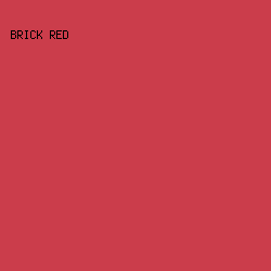 CB3D4B - Brick Red color image preview