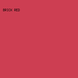 CD3E52 - Brick Red color image preview