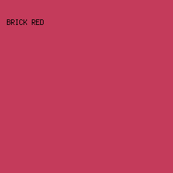 c43b5b - Brick Red color image preview