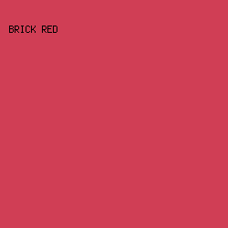 d03e55 - Brick Red color image preview