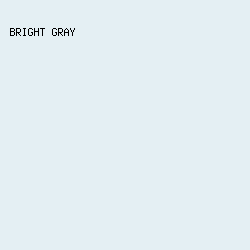 E4EFF3 - Bright Gray color image preview
