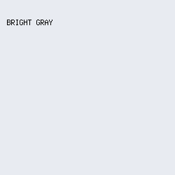 E8EBF1 - Bright Gray color image preview