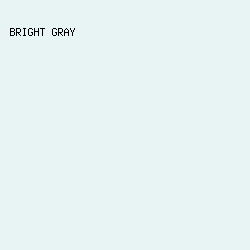 E8F4F4 - Bright Gray color image preview