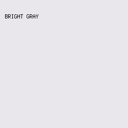 E9E7EB - Bright Gray color image preview