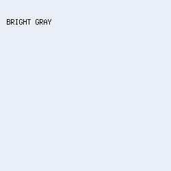 E9EEF7 - Bright Gray color image preview