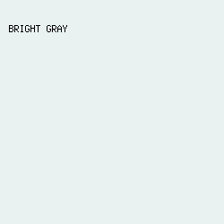 E9F2F1 - Bright Gray color image preview