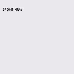 EAE7ED - Bright Gray color image preview
