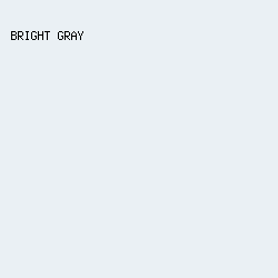 EAF0F4 - Bright Gray color image preview