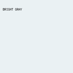 EAF1F3 - Bright Gray color image preview