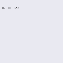 e9e9f1 - Bright Gray color image preview