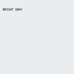 e9edf0 - Bright Gray color image preview