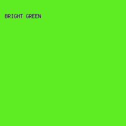 5EED22 - Bright Green color image preview