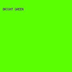 5cff00 - Bright Green color image preview
