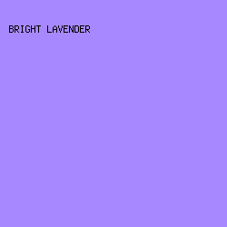 A888FF - Bright Lavender color image preview