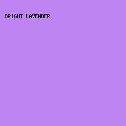 BE84F4 - Bright Lavender color image preview