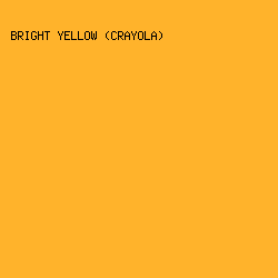 ffb32b - Bright Yellow (Crayola) color image preview
