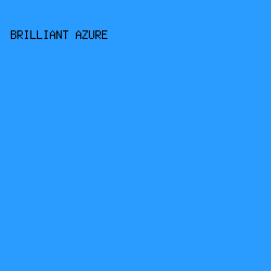 2B9CFF - Brilliant Azure color image preview