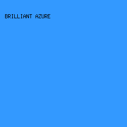 3399ff - Brilliant Azure color image preview