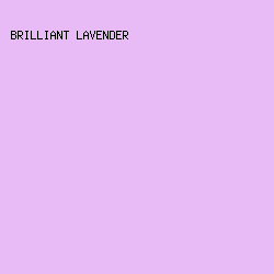 E8BAF6 - Brilliant Lavender color image preview